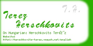 terez herschkovits business card